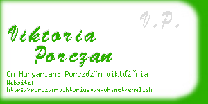 viktoria porczan business card